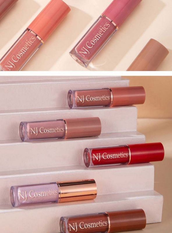 NJ Gift set of matte lip glosses, 12 colors
